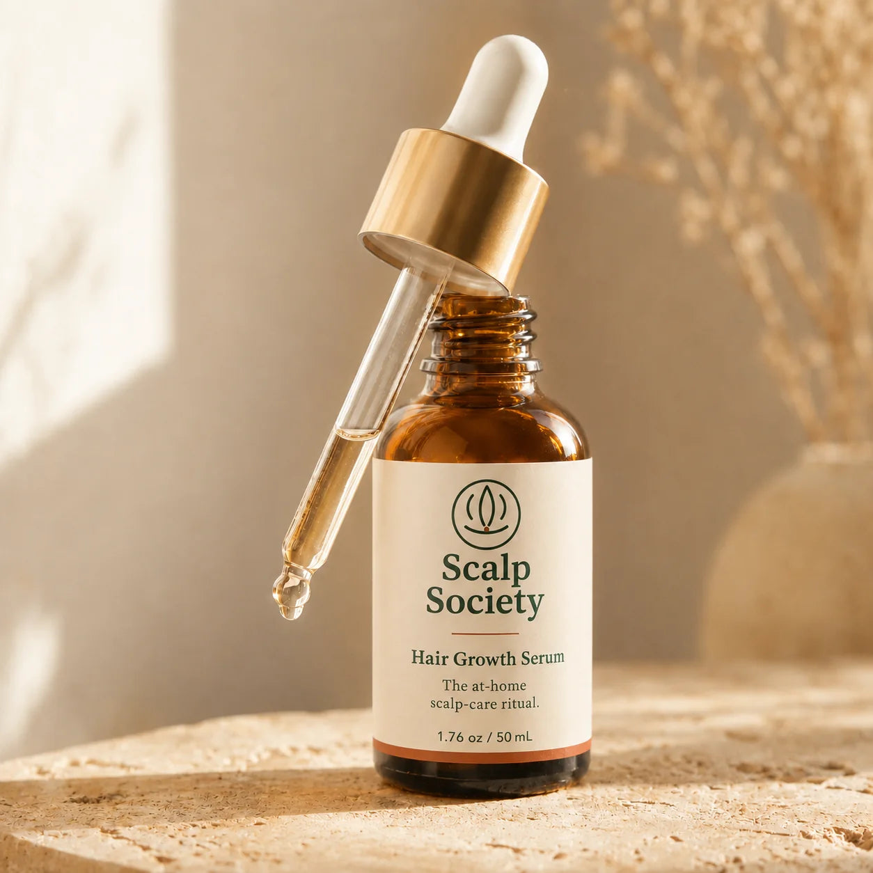 Serum dropper detail