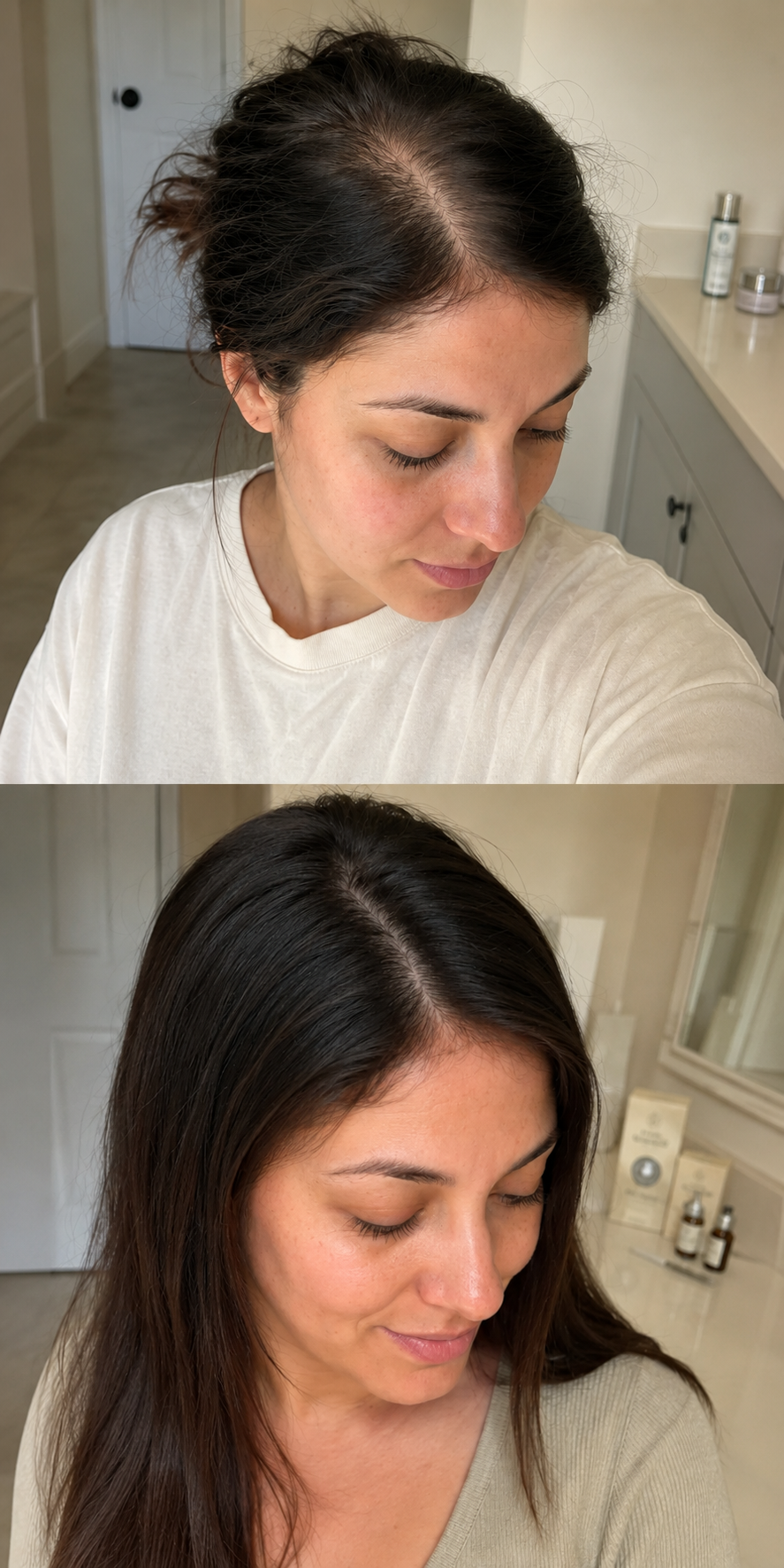 Scalp Society before and after routine example