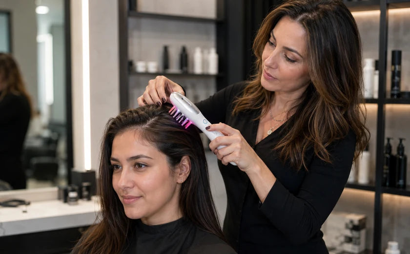 Person using the Scalp Society wand
