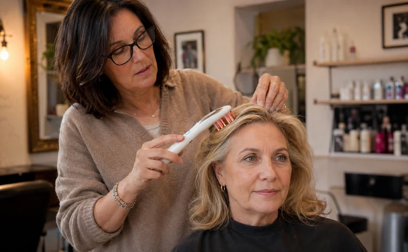 Person using the Scalp Society wand